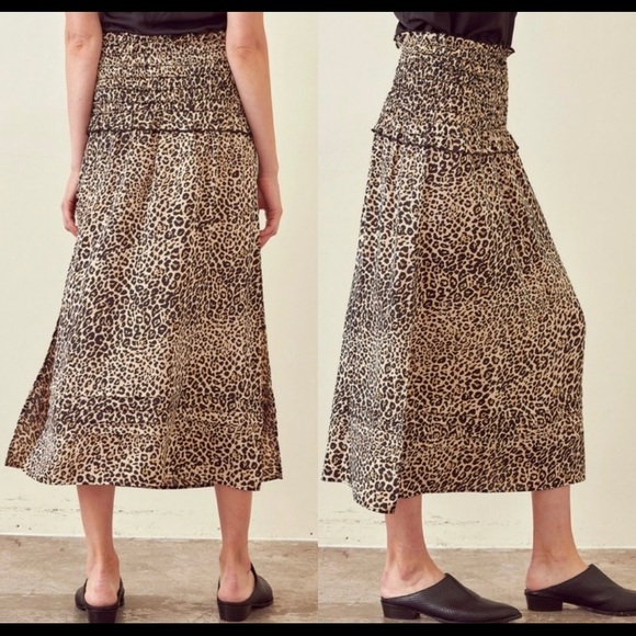 BOHO Leopard Print Skirt - Picture 6 of 7
